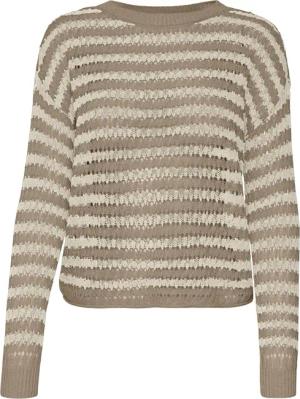 Vero Moda Rundhalspullover VMSPRING (1-tlg) Lochmuster