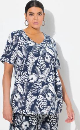 Ulla Popken T-Shirt T-Shirt Federn A-Linie