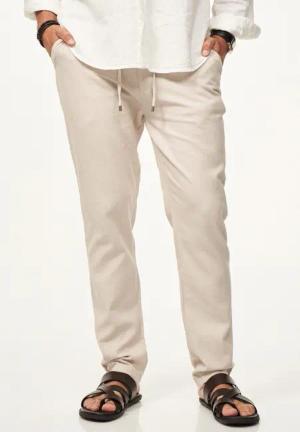 behype Leinenhose im Chinohosen Stil mit