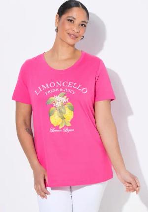 MIAMODA T-Shirt T-Shirt Zitronen-Motiv Halbarm