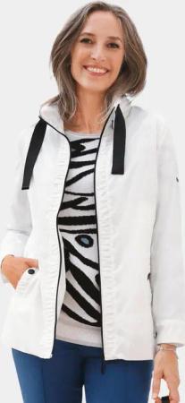 GOLDNER Outdoorjacke Jacke mit liebevollen Raffungen