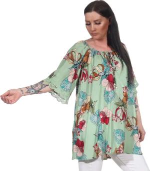 Aurela Damenmode Oversize-Shirt Tunika Damen Sommer