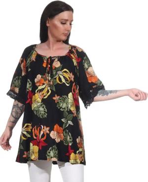 Aurela Damenmode Oversize-Shirt Tunika Damen Sommer