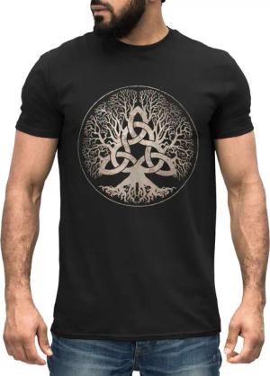 Neverless Print-Shirt Herren T-Shirt Yggdrasil Weltenbaum