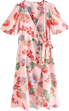 Next Midikleid Midikleid mit Wickeldesign mit