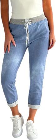 Mississhop Chinohose Damen Hose Blumen Jogginghose