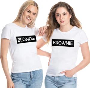 Couples Shop T-Shirt Blondie & Brownie