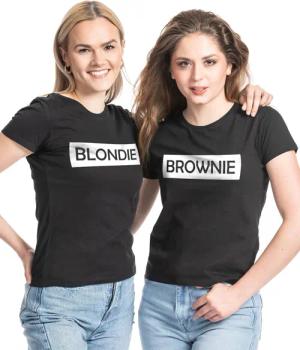 Couples Shop T-Shirt Blondie & Brownie