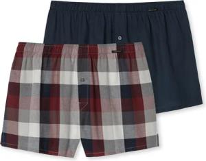 Schiesser Boxershorts (2-St) mit Eingriff, Knopf,