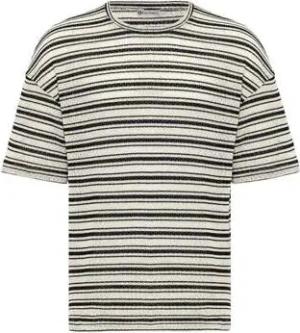 Dandalo T-Shirts & Poloshirts Marc Oversize Crewneck Striped Short Sleeve T-shirt