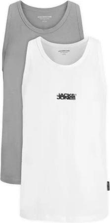 Jack&Jones 2er-Set Tank-Tops Sago 12284750 Grau Regular Fit