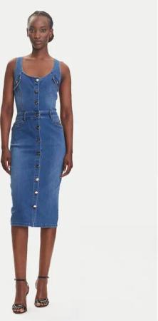 Fracomina Jeanskleid FP25SD4001D46402 Blau Slim Fit