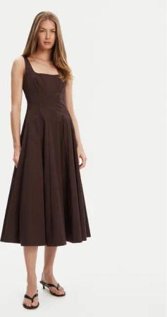 STAUD Kleid für den Alltag Wells R24F2101PO Braun Regular Fit