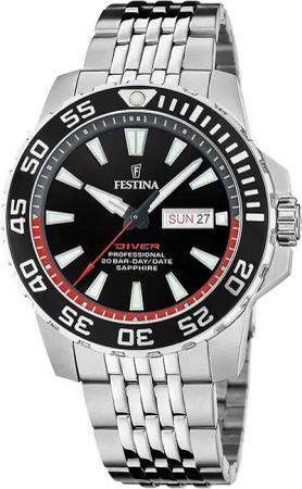 Festina F20661/3 Herrenuhr Professional Diver 45mm 20ATM