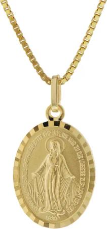 trendor 51942 Milagrosa Anhänger Gold 333 (8 Kt) mit Vergoldeter Silberkette