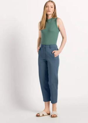 hessnatur Damen Hose aus Bio-Baumwolle - blau - Größe 36
