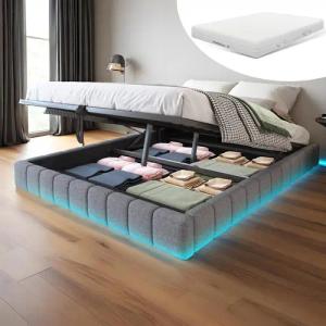 OKWISH Polsterbett Funktionsbett,Kinderbett,Jugendbett,Gästebett (mit Stauraum und