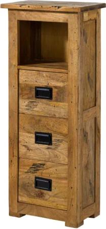 Massivmoebel24 Kommode (Kommode Mango 50x30x120 natur