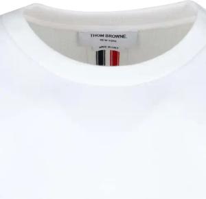 Thom Browne - "Loopback Stripe" Pullover – White - Größe 5 - weiß