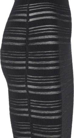 Andreadamo - Ribbed Knit Midi Dress – Black - Größe M - schwarz
