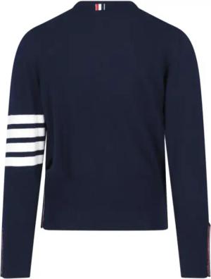 Thom Browne - "4-Bar" Cashmere Sweater – Blue - Größe 5 - blau