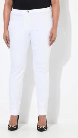 Ulla Popken Chinohose Chino-Hose Slim Elastikbund