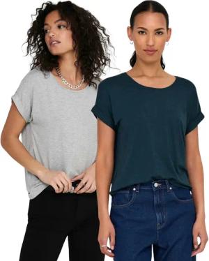 ONLY T-Shirt Stilvolles Basic Shirt mit