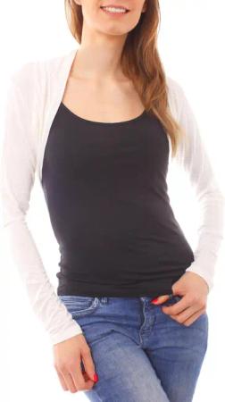 Muse Bolero Jersey Bolero Jäckchen Langarm