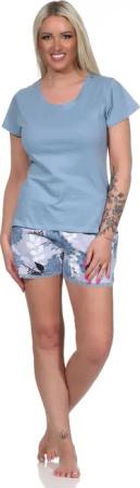 Moonline Schlafanzug Kurzer Damen Pyjama Schlafanzug