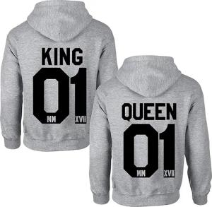 Couples Shop Kapuzenpullover KING & QUEEN