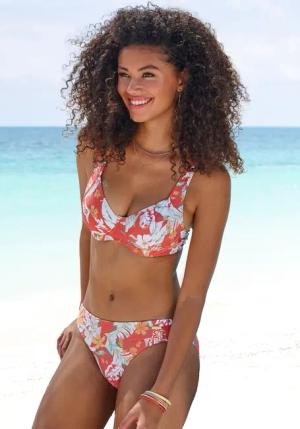 SUNSEEKER Bikini-Hose Damen rostrot bedruckt Gr.38