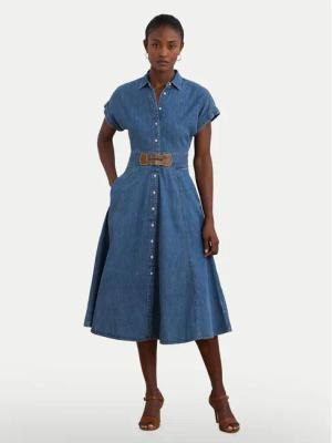 LAUREN RALPH LAUREN Jeanskleid 250963908001 Blau Regular Fit