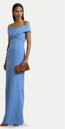 LAUREN RALPH LAUREN Abendkleid 253936391006 Blau Slim Fit