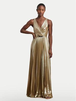 LAUREN RALPH LAUREN Abendkleid 253963634001 Goldfarben Slim Fit