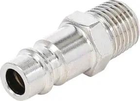 BGS Druckluft-Stecknippel 3222-1, 6,3 mm (1/4") Außengewinde
