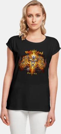 Merchcode Ladies Motorhead - Inferno Cover Extended Shoulder Tee