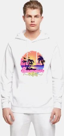 POD Summer Vibes Sunset Basic Hoody