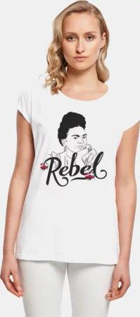POD Ladies Frida Kahlo - Rebel two Extended Shoulder Tee