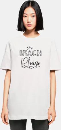 POD Ladies Beach Please Oversized Boyfriend Tee
