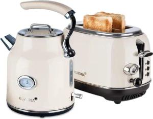 KORONA Toaster Retro Frühstücksset Creme 2