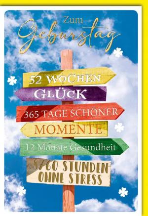 Verlag Dominique Grußkarten Geburtstag - Glückwunschkarte