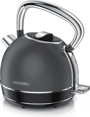 Arendo Wasserkocher Edelstahl Vintage Retro Wasserkessel