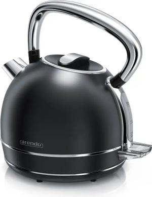 Arendo Wasserkocher Edelstahl Vintage Retro Wasserkessel
