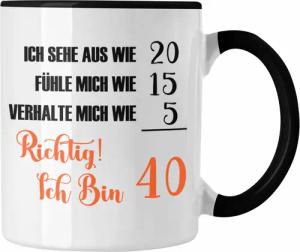 Trendation Tasse Tasse 40. Geburtstag Lustiges