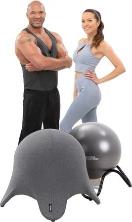 Miweba Sports Gymnastikball 3in1 Sitzball-Stuhl Starfish