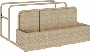 vidaXL Geldkassette Pool Aufbewahrungsbehälter Beige 110x100x57
