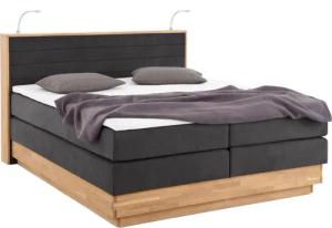 Home affaire Boxspringbett Cavan, Eiche, inkl.