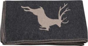 Wolldecke Sylt 'Hirsch' 140 x 200
