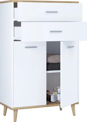 VCM Kommode Holz Highboard Kommode Schublade