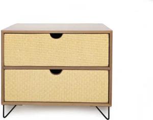 Bubble-Store Schubladenbox Mini-Kommode mit 2 Schubladen,